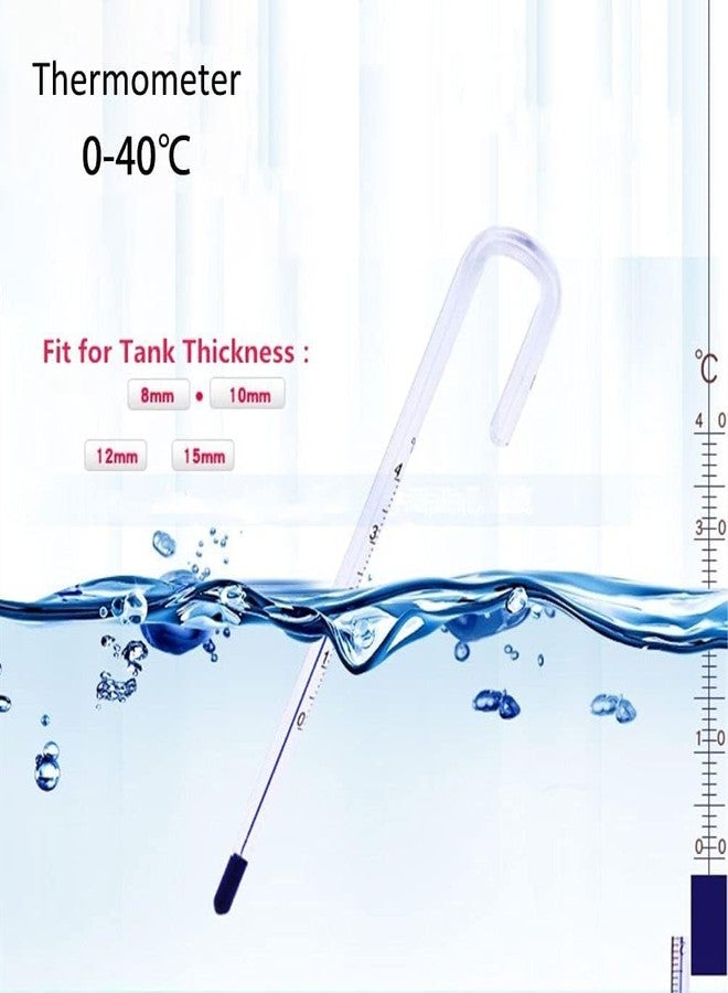 VAYINATO® Hang On Style Thin Aquarium Fish Tank Glass Thermometer No Sucker Needed | Accurate Reading (Pack Of 2) by Petzlifeworld - Image 2